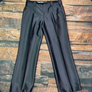 Circle S western dress pants black 100% polyester 36 x 33